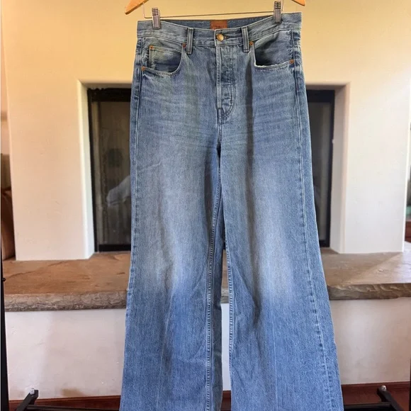 Jamie Haller High-Rise Wide Leg Women’s Jeans in Light Blue - Picture 4 of 4